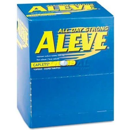 ACME UNITED Aleve 82909533 Pain Reliever Tablets, 1 per Pack, 50 Packs/Box 82909533